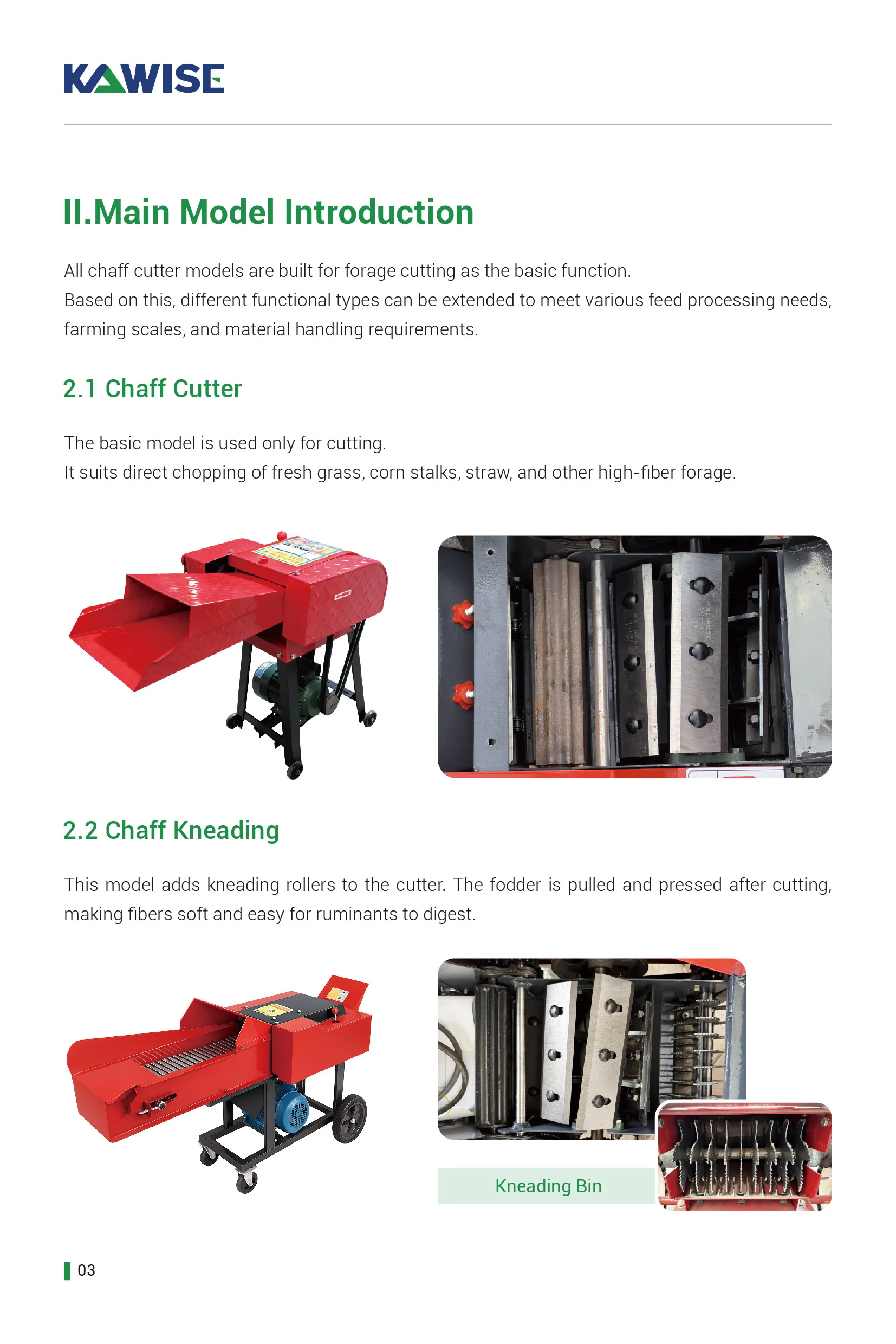 chaff cutter and kneading introduction