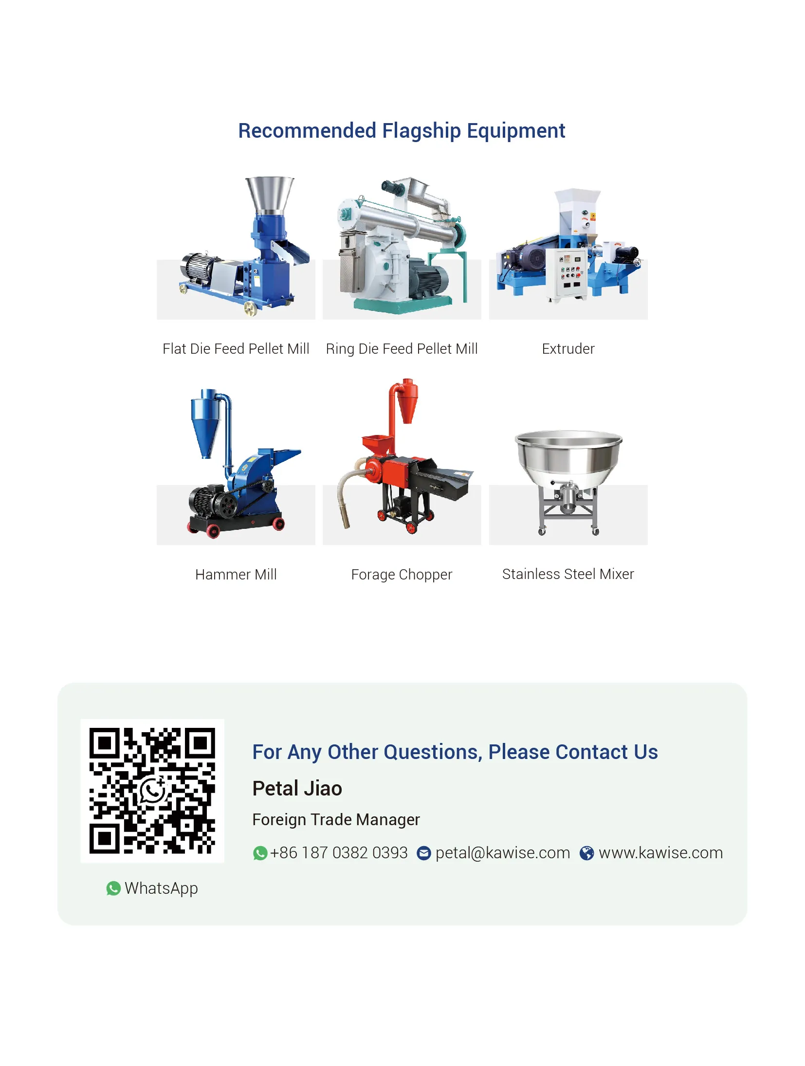 kawise feed processing equipment