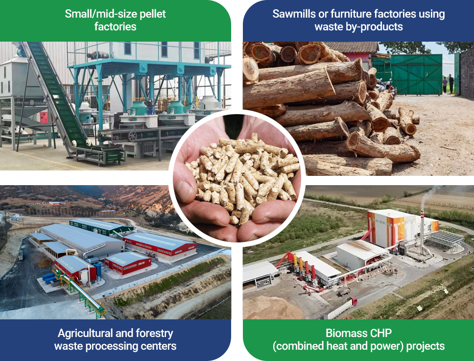 application scenario of wood pellets