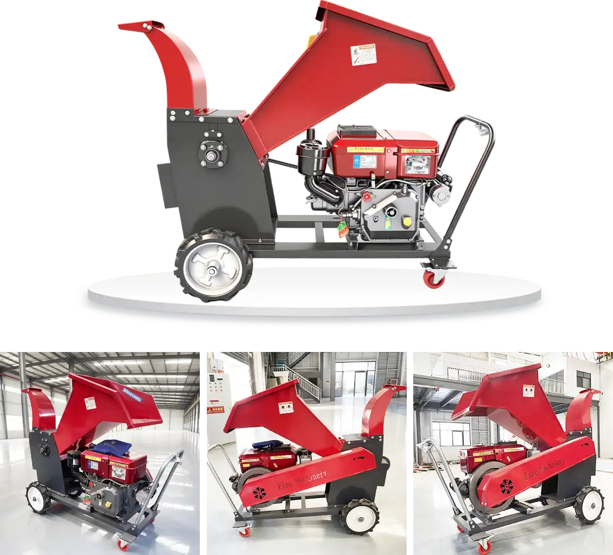 diesel model branch shredder showcase