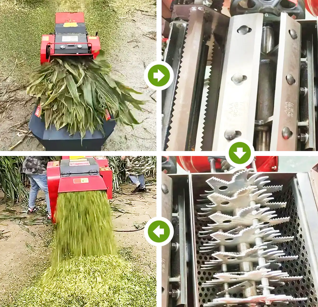 chaff cutter operation display