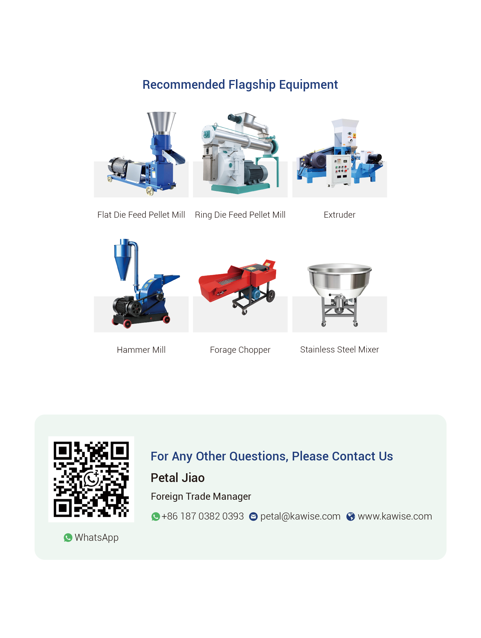 animal feed production equipment