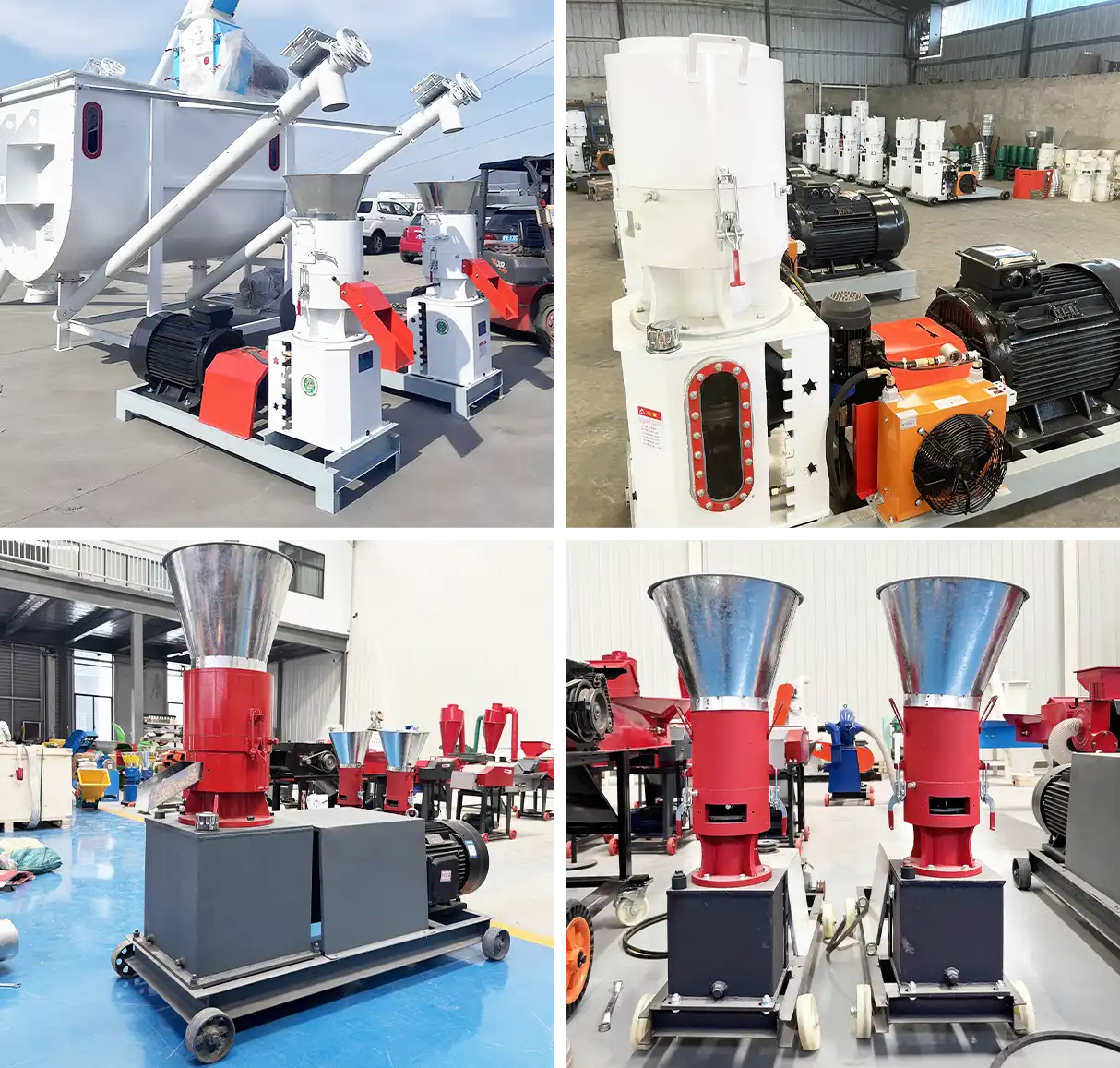 rotating roller pellet machine display