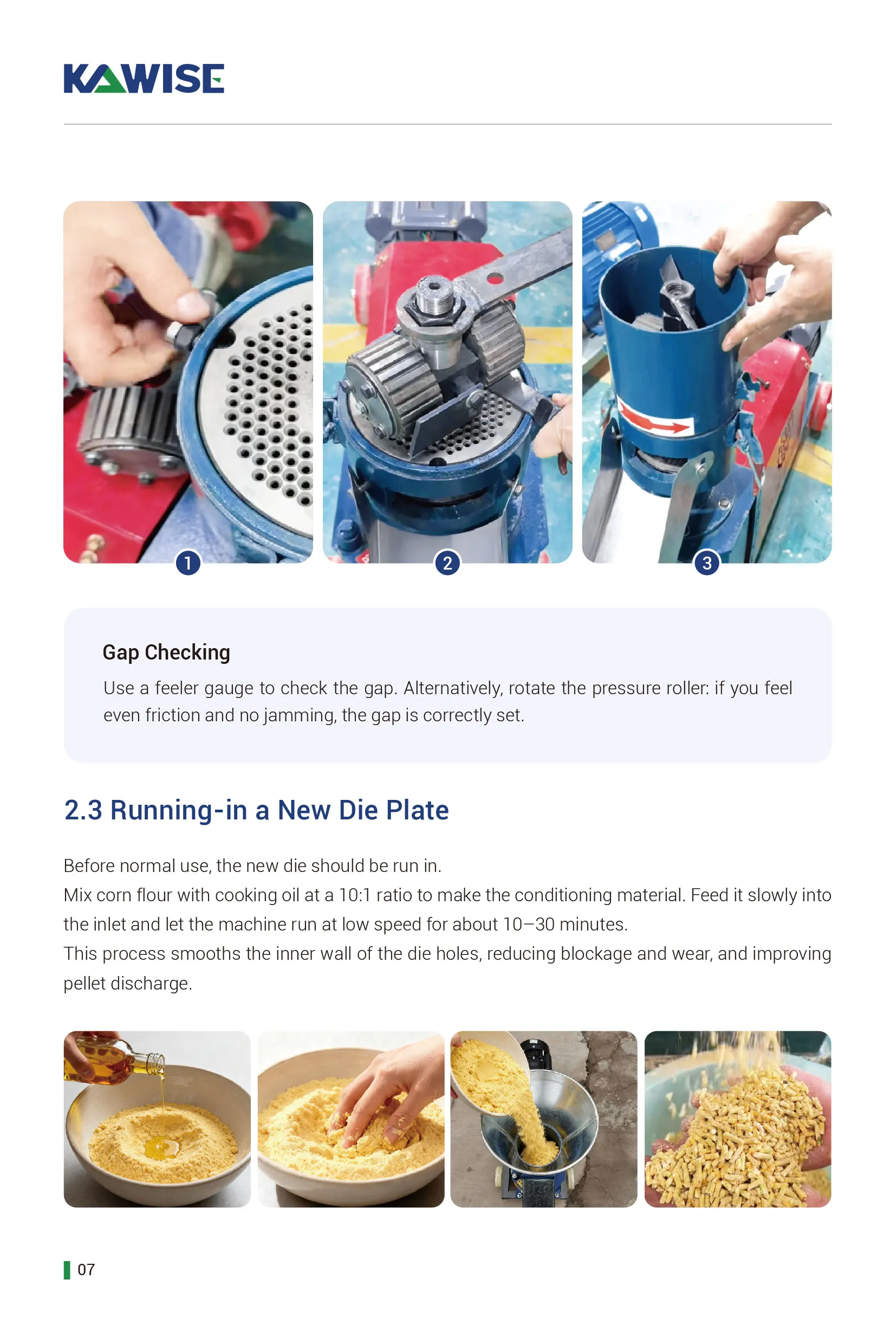 running in new die steps